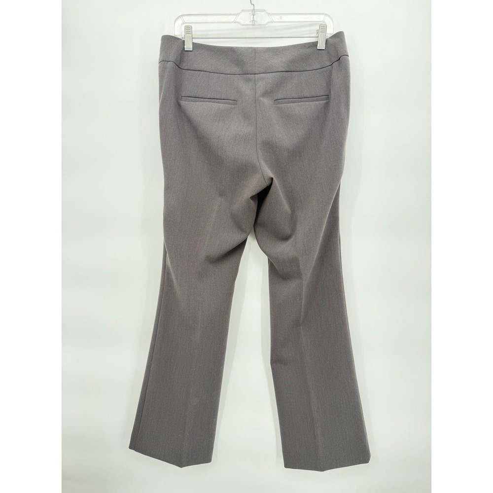 Ann Taylor Factory Trousers Gray Curvy Career Dress Pants Basic Office Attire 8P - Picture 2 of 6